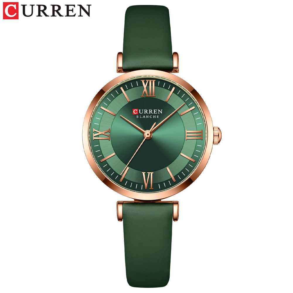 NEW CURREN Watches Women's Quartz Watch Women Watches Leather Wrist watches Fashionable Classic Clock