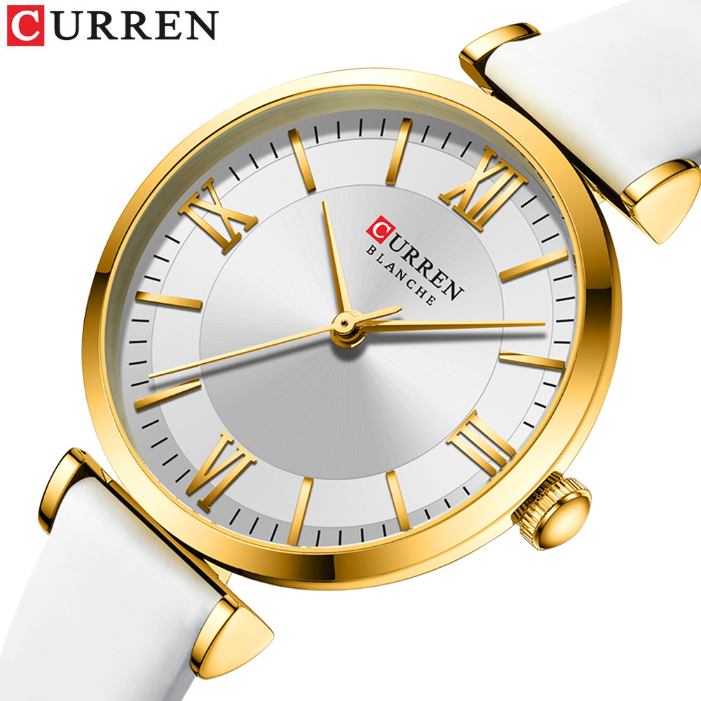 NEW CURREN Watches Women's Quartz Watch Women Watches Leather Wrist watches Fashionable Classic Clock