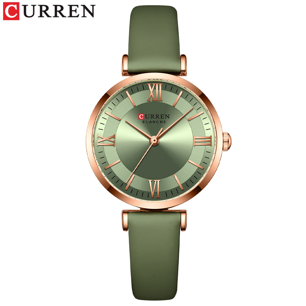 NEW CURREN Watches Women's Quartz Watch Women Watches Leather Wrist watches Fashionable Classic Clock