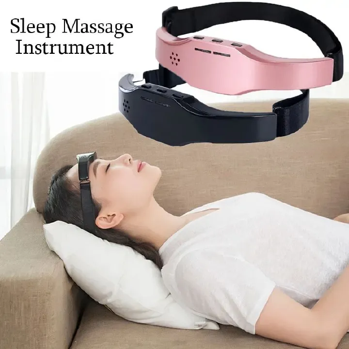 Electric Headache and Migraine Relief Head Massager SLeep Massage Rechargeable Therapy Machine Relax Health Care