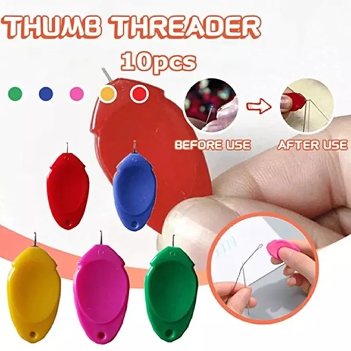 10PCS DIY Threader Elderly Guide Needle Easy Device Smart Thread Sewing Tools Needle Threader Handmade Sewing Accessories