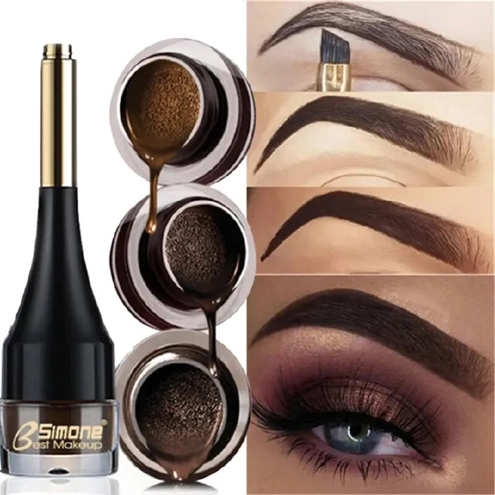 New Eyebrow Cream Enhancers Waterproof Long-lasting Air-cushion Dye Brows Gel Tinted Makeup Liquid Eyebrows