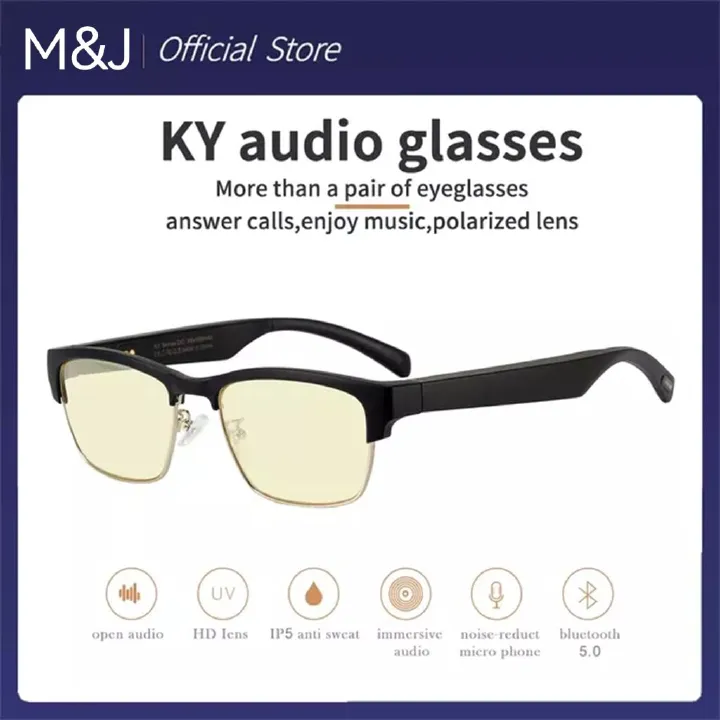 New Smart Glasses Wireless Bluetooth Call Audio Glasses Hands-Free Calling Music Control Audio Sports Glasses Wireless