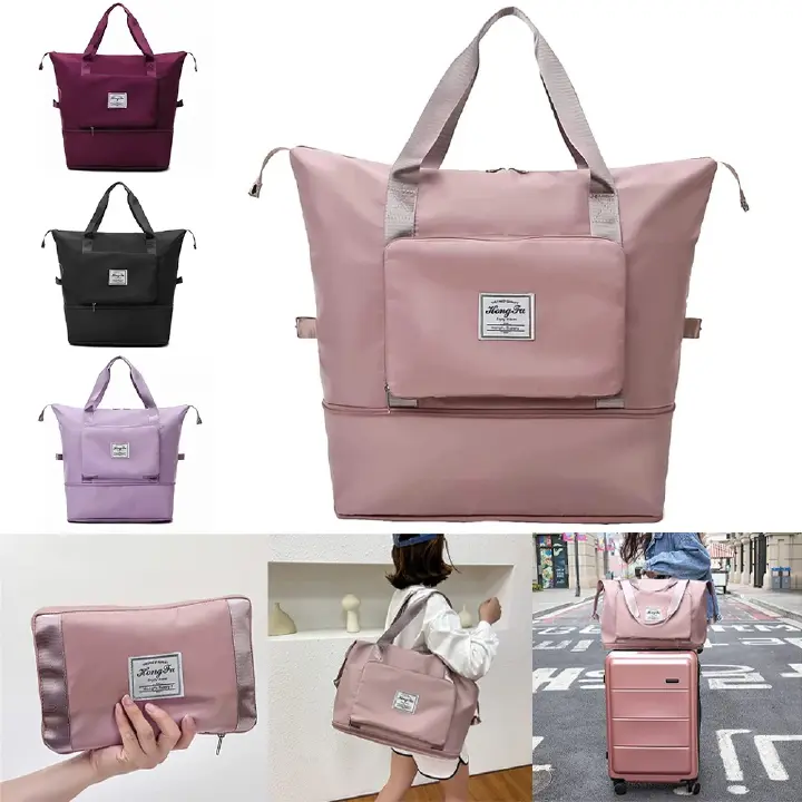 Multifunction Large Capacity Folding Travel Bags Waterproof Luggage Tote Handbags Travel Duffle Bag Gym Yoga Storage Shoulder Bag Shopping Bags
