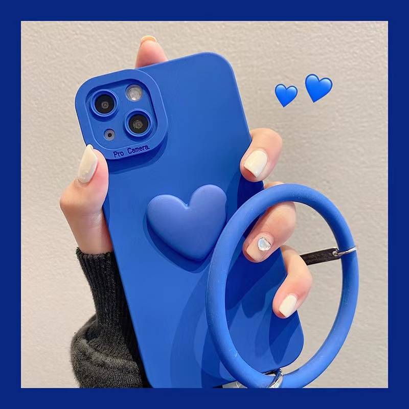 New Luxury heart Wrist Ring Phone Case For iPhone Huawei Samsung OPPO Phone Covers Hanging Cover