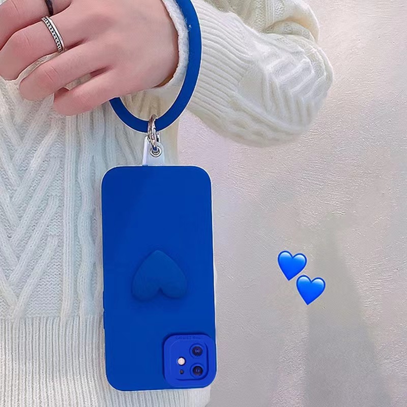 New Luxury heart Wrist Ring Phone Case For iPhone Huawei Samsung OPPO Phone Covers Hanging Cover