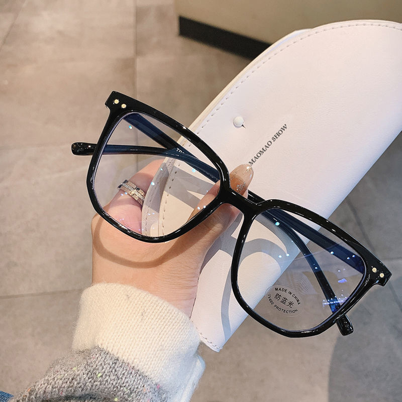 New Anti Blue Light Glasses Transparent Computer Glasses Frame Women Men Square Eyewear Blocking Glasses Optical Spectacle Eyeglass Eyewear frames Black as pictureBlack,as picture