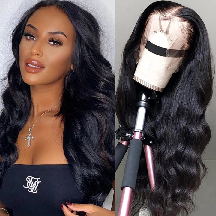 New Lace Front Human Hair Wigs 13x4 Transparent Lace 100% Human Hair Wigs Arabella Remy Body Wave Lace Wigs
