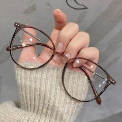 New Unisex Round Anti Blue Light Glasses For Men Women Leopard Computer Glasses Frame Optical Spectacle Eyeglass coffee FREE SIZE