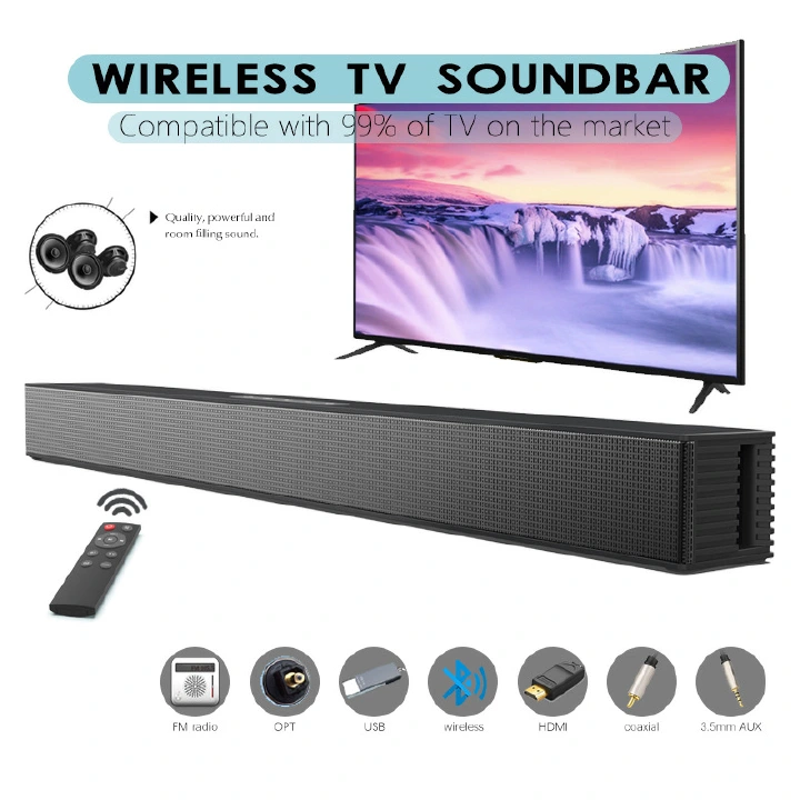 New 40W Wireless Bluetooth Sound bar Speaker Wired Wireless Surround Stereo Home Theater TV Projector System Super Power Sound Speaker