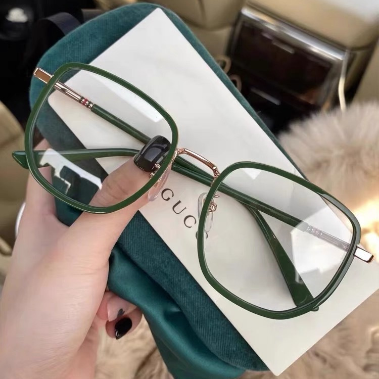 Ultralight Anti Blue Glasses Retro Green Frame Glasses Reading Glasses Transparent Eyewear Glasses for Women Men Frames GreenGreen