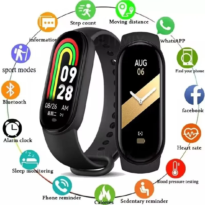 New M8 Smart Watch Men Women Smartband Heart Rate Smartwatch Fitness Tracker Blood Pressure Sport Smart Bracelet Smartwatches