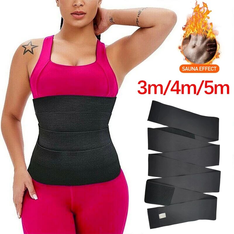 New Waist Trainer Shaperwear Belt Women Slimming Tummy Wrap Belt Resistance Bands Corsets Body Shaper Snatch Me Up Bandage Wrap