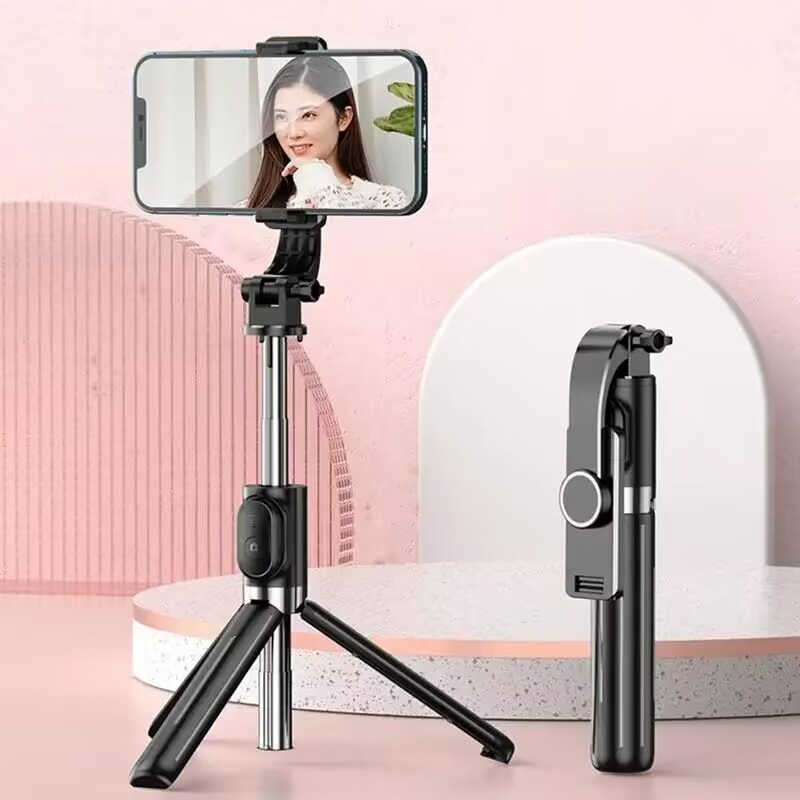 New 3 in 1 Wireless Bluetooth Selfie Stick for Smart Phones 100CM Monopod Shutter Tripod with Fill Light Remote Portable Selfie Sticks