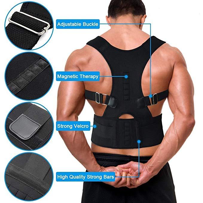 Adjustable Magnetic Therapy Posture Corrector Brace Shoulder Back Support Belt