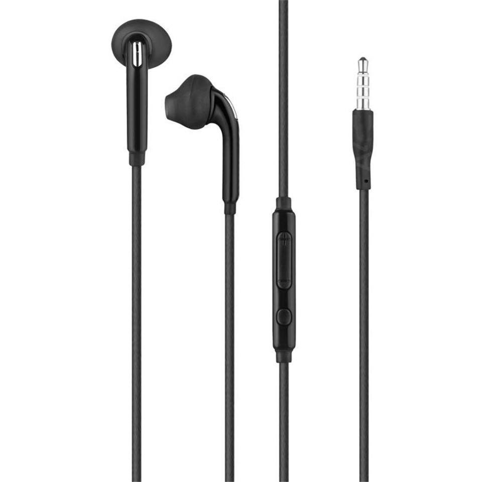 3.5mm Wired Stereo In-Ear Earbuds Headphones w Mic for Samsung Cell Phone