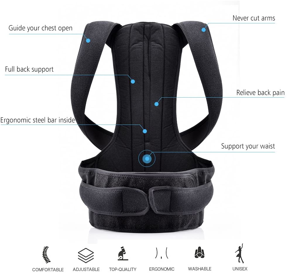 Back Brace Posture Corrector for Women and Men for Improve Posture Provide and Back Pain Relief