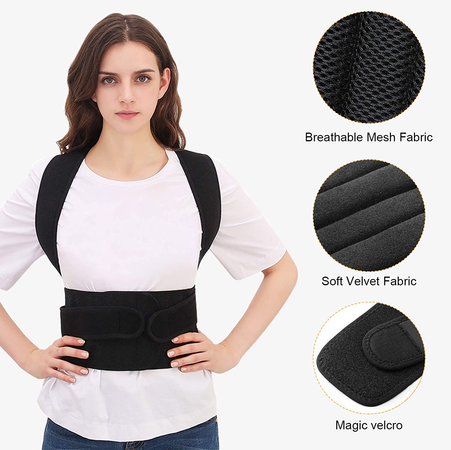 Back Brace Posture Corrector for Women and Men for Improve Posture Provide and Back Pain Relief