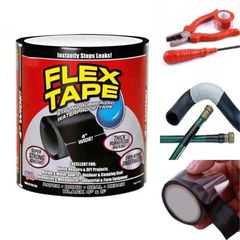 Instant & Utility Repair Tape Strong Flex Self Fusing Wire Pipe Repair Waterproof Sealing Adhesive Black
