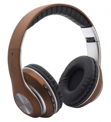 KiliFun Collection V33 Sports Wireless Bluetooth Headphone FM Stereo Bass Beats Radio MP3 Player Brown