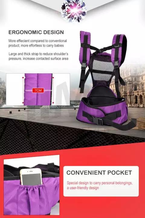 KiliFun Collection COOLBABY Multifunctional Hip Seat/Backpack/Front Facing Baby Carrier