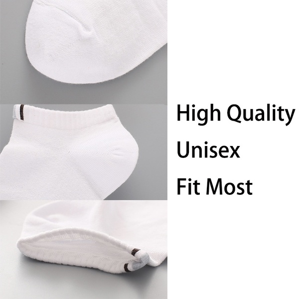 10 Pairs One Size Unisex Cotton Low Cut Socks Breathable Ankle Socks shoes men women