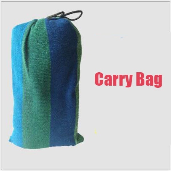 Portable Durable Comfortable Woven Nylon Rainbow Swing Hammock Outdoor Camping Supplies Support Up