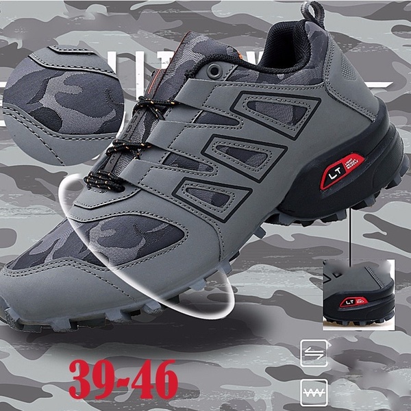 Mens Skid Resistant Hiking Shoes Waterproof Mountain Boots Climbing Shoes Outdoors