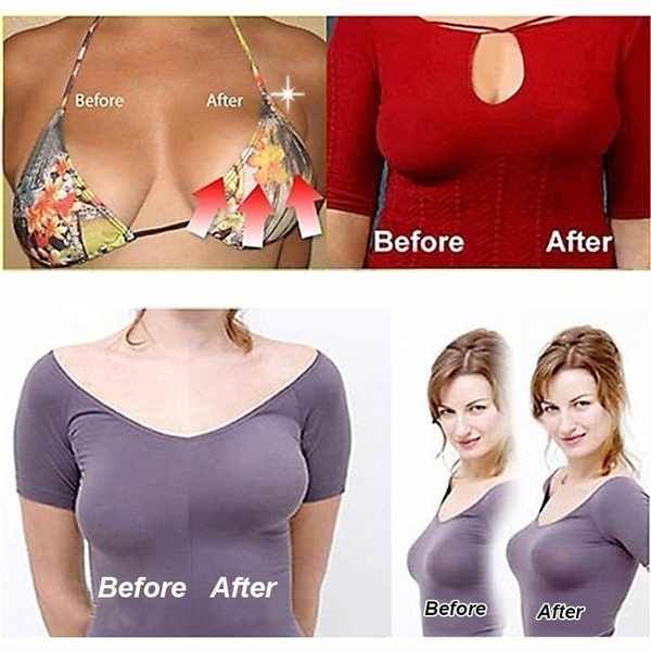 2019 New Womens Self-Adhesive Lift Silicone Bra Reusable Strapless Invisible Push Up Bra