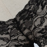 Women Floral Lace Sexy Elastic Waist See Through Seamless Underwear Panties