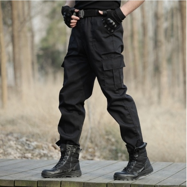 Men&apos;s Outdoor Sports Trekking Pants Tactical Military Sweatpants Fighting Multi-pocket Pants
