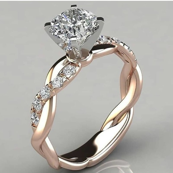 Newest Women&apos;s FashionDiamond Ring Wedding Band Engagement Party Anniversary Christmas Gift Ring