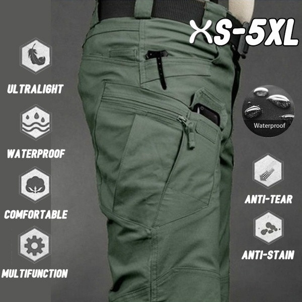 Men&apos;s Outdoor Sports Trekking Pants Tactical Military Sweatpants Fighting Multi-pocket Pants