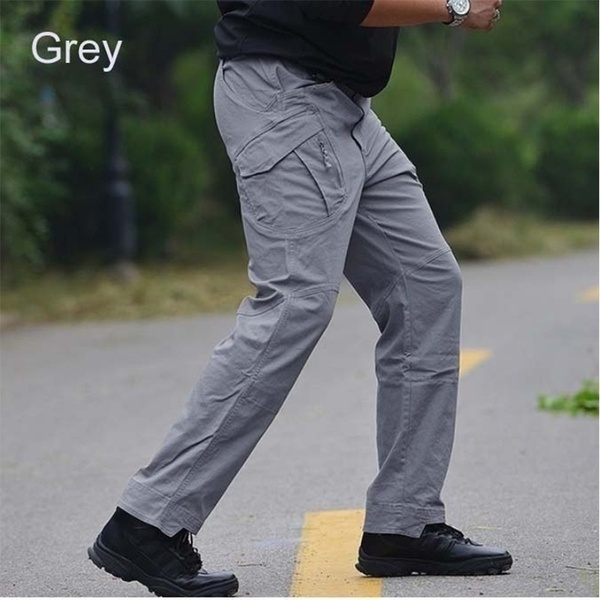 Men&apos;s Outdoor Sports Trekking Pants Tactical Military Sweatpants Fighting Multi-pocket Pants