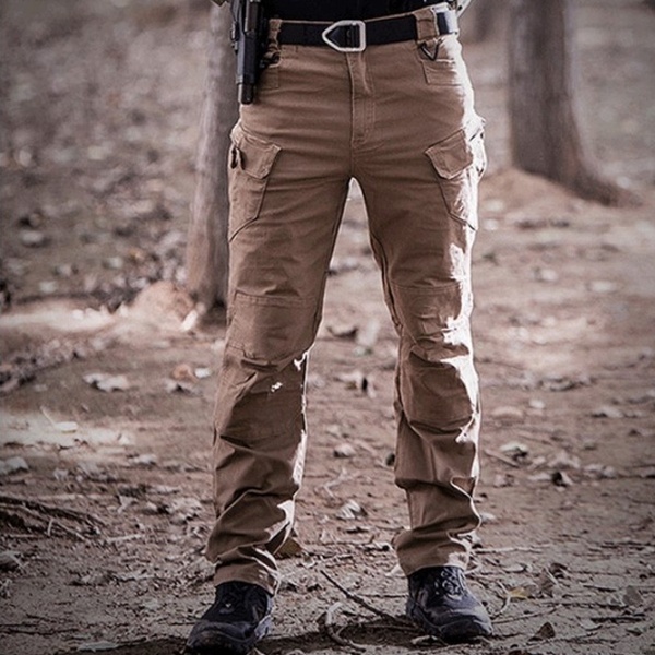 Men&apos;s Outdoor Sports Trekking Pants Tactical Military Sweatpants Fighting Multi-pocket Pants