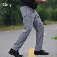Men&apos;s Outdoor Sports Trekking Pants Tactical Military Sweatpants Fighting Multi-pocket Pants