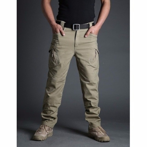 Men&apos;s Outdoor Sports Trekking Pants Tactical Military Sweatpants Fighting Multi-pocket Pants