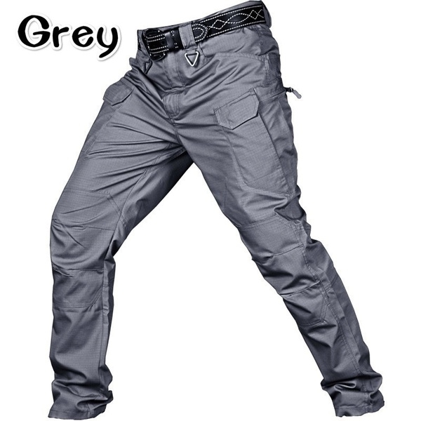 Men&apos;s Outdoor Sports Trekking Pants Tactical Military Sweatpants Fighting Multi-pocket Pants