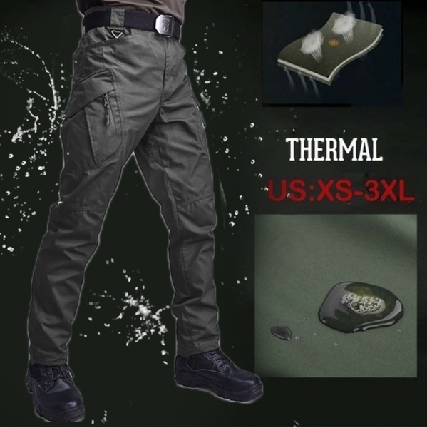 Men  Tactical Military Cargo Pants Outdoor Sports Hiking Pants Trousers Combat Multi-pockets Pants