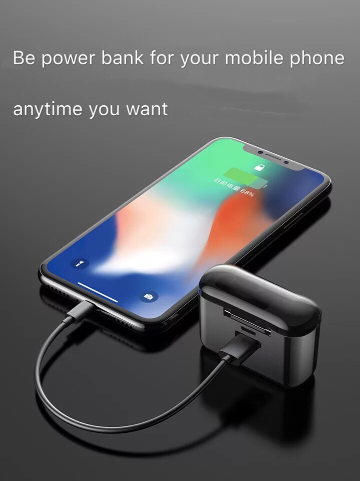 Earbuds Headset Power earbud + 2200mAH power bank Bluetooth Wireless Earphoneearphones wireless