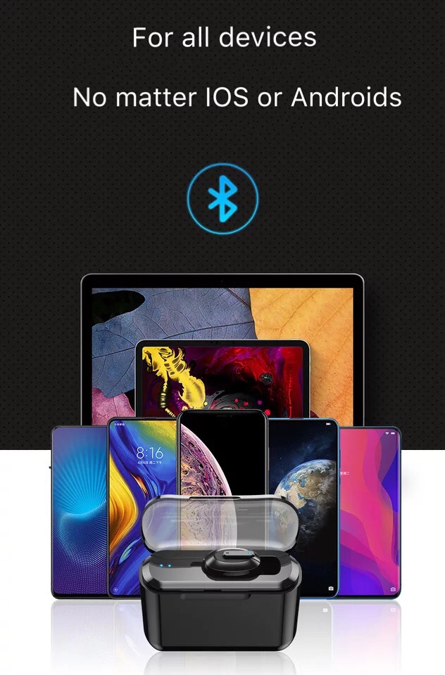 Earbuds Headset Power earbud + 2200mAH power bank Bluetooth Wireless Earphoneearphones wireless