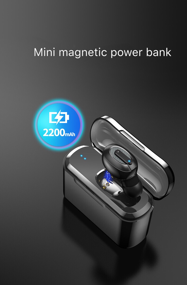 Earbuds Headset Power earbud + 2200mAH power bank Bluetooth Wireless Earphoneearphones wireless