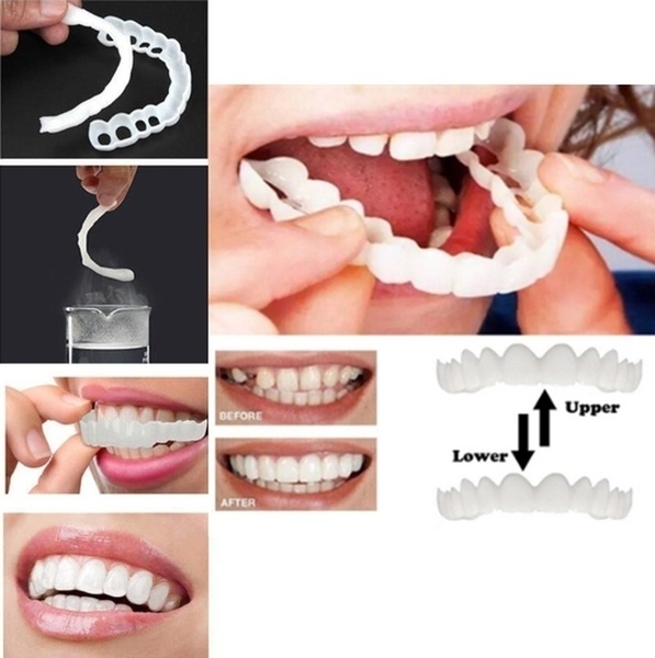 HOT New reusable smile  maxillary teeth  comfort covering instant comfort teeth whitening denture