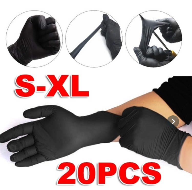 Gloves Black Food Grade Waterproof Allergy Free Medical Disposable Work Safety Gloves Gloves
