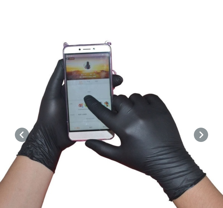Gloves Black Food Grade Waterproof Allergy Free Medical Disposable Work Safety Gloves Gloves