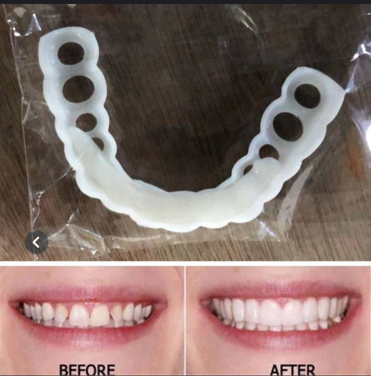 Oral Care Silicone Orthodontic  Dentures Are Suitable for Covering Cosmetic Comfort Whitening Teeth