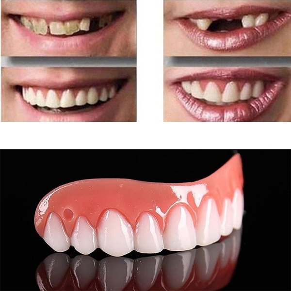 Real Teeth Comfortable and Beautiful Whitening Cosmetics Confidence Dentures Silicone Smiley Veneers