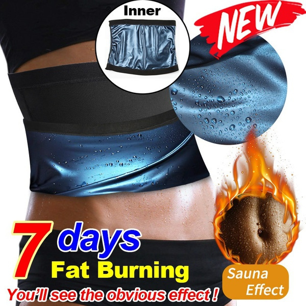 Sauna Waist Trimmer Belly Wrap Workout Sport Sweat Weight Loss Body Shaper Tummy Control Slimming