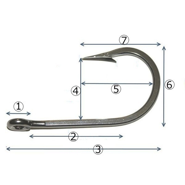 New 100Pcs/box High Quality Stainless steel Carp Fishing Bait Sharpened  Fish Hooks 10 Sizes