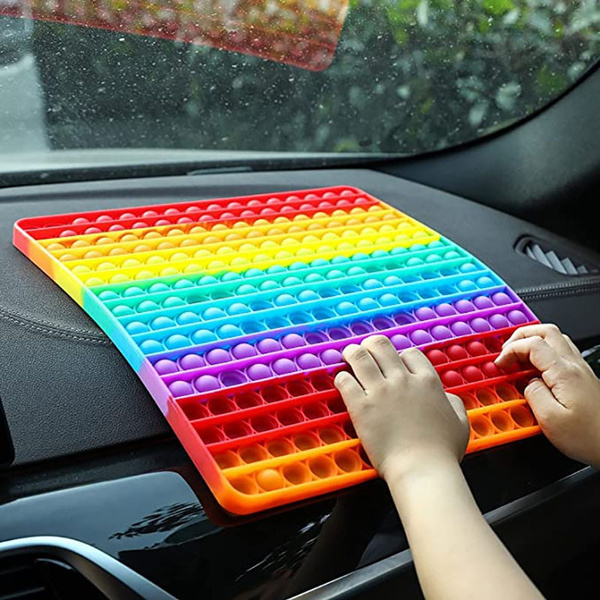 Big Size Push Bubble For Schoolbag Board Pendant Hot Adult Stress Relief Toy  Kids Anti-Stress